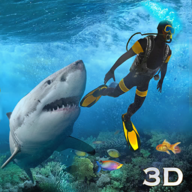 鲨鱼攻击鱼叉捕鱼3Dv4.6