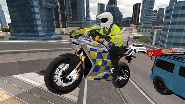 警察摩托车模拟器3d